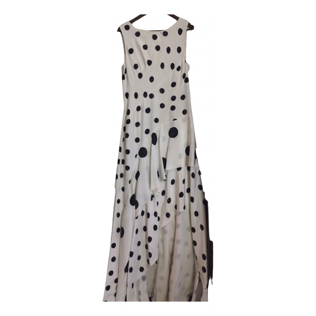 Silk maxi dress Oscar De La Renta White 